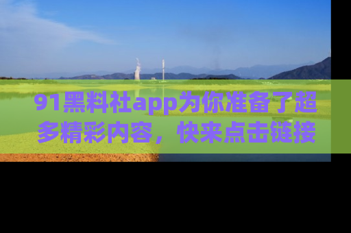 91黑料社app为你准备了超多精彩内容,快来点击链接一起探秘吧!