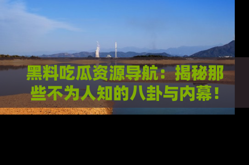 黑料吃瓜资源导航：揭秘那些不为人知的八卦与内幕！