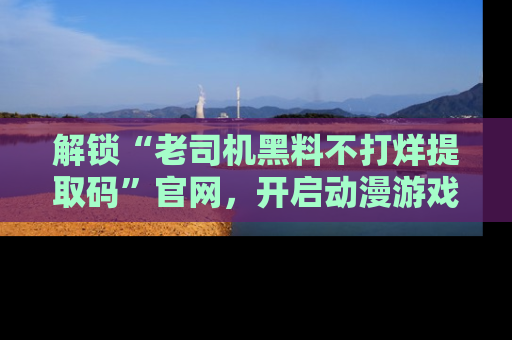 解锁“老司机黑料不打烊提取码”官网，开启动漫游戏的新次元之旅！