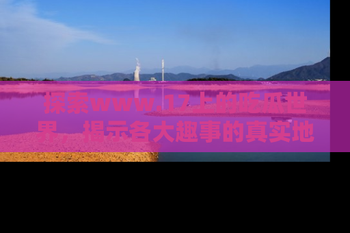 探索www.17上的吃瓜世界,揭示各大趣事的真实地址