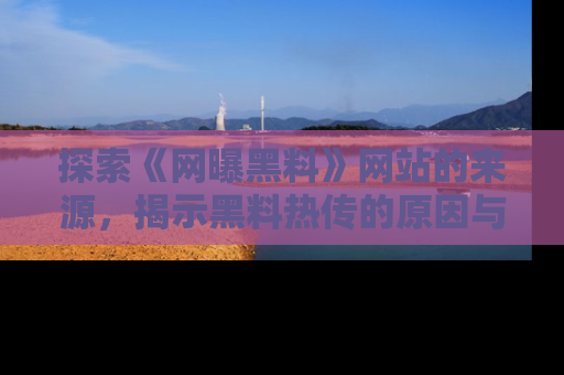 探索《网曝黑料》网站的来源，揭示黑料热传的原因与影响