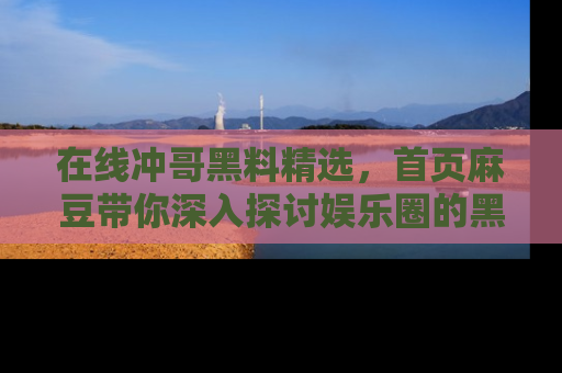 在线冲哥黑料精选，首页麻豆带你深入探讨娱乐圈的黑暗面